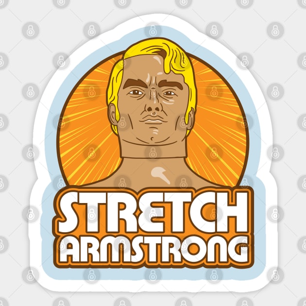 Stretch Armstrong Sticker by Chewbaccadoll